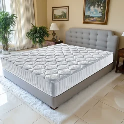 Matelas 120x190 cm - Hauteur 20,5 cm - 70 Kg/m3 - Accueil Ferme - Soutien Ferme - 7 Zones Confort - Confort Quotidien - Mathieu>Nuits D'Or
