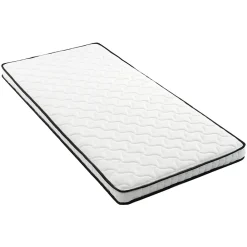 Okwish Matelas 90x200 cm - Matelas Ressorts avec Soutien Lombaire Ergonomique pour Enfant et Ado - Tissu, Métal, Roulé, Blanc* Matelas