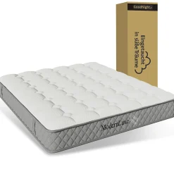 Matelas 120x200 cm - Orthopédique à Ressorts ensachés 7 Zones et Mousse Froid, Fermeté H3 Moyenne, Hauteur 20 cm, Blanc><noscript><img width=