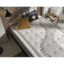 Matelas 90x200 cm Brooklyn Paradise epaisseur 24 cm 2 Anti-acariens Respirant.><noscript><img width=