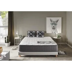 Eccox Matelas 105x190 cm en Mousse à Mémoire de Biothérapie epaisseur 30 cm +/-2 Fermeté moyenne-élevée.* Matelas