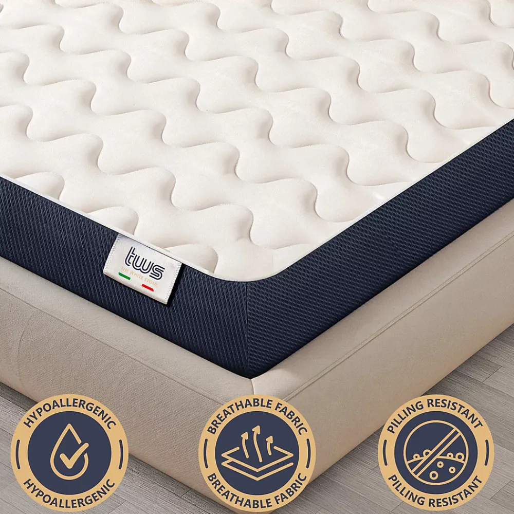 The White Stone Matelas 160x200 cm en Waterfoam hypoallergénique, 14 cm* Matelas