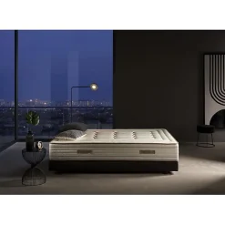 Matelas 200x200 cm ensachés hybride Bamboo Nuit epaisseur 30 cm +/- 2 Fermeté moyen élevé.>Eccox Online