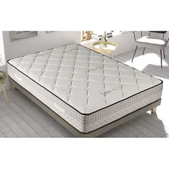 Eccox Matelas 160x190 cm Mémoire de forme Bambou epaisseur 24 cm +/-2 Fermeté Moyenne-Haute.* Matelas