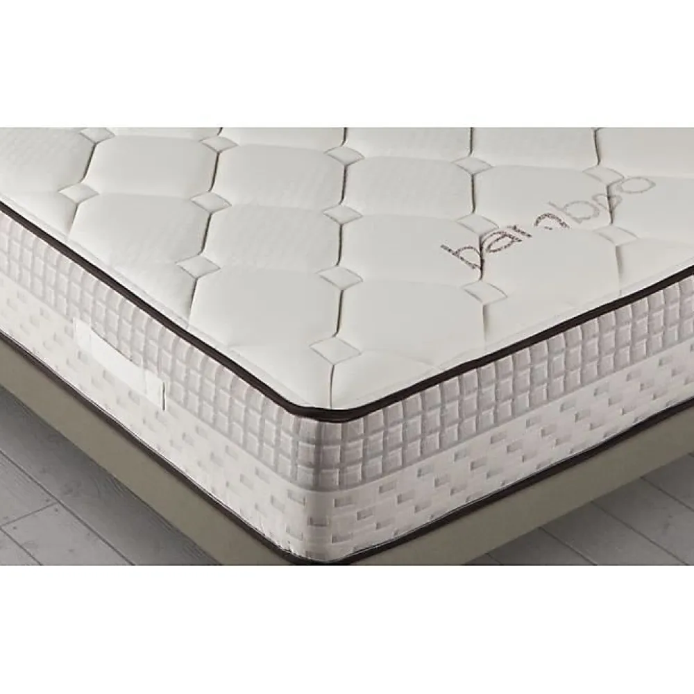 Eccox Matelas 160x190 cm Mémoire de forme Bambou epaisseur 24 cm +/-2 Fermeté Moyenne-Haute.* Matelas