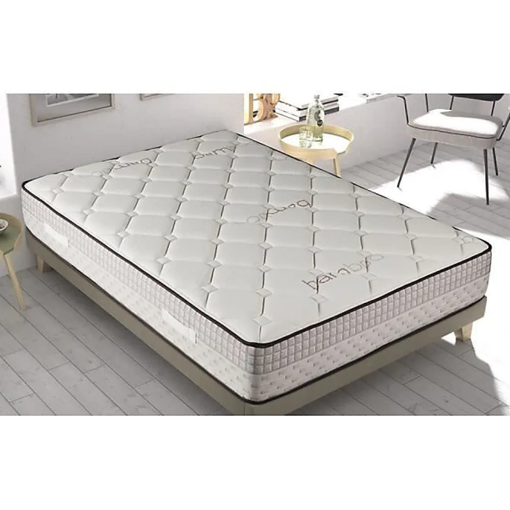 Eccox Matelas 160x200 cm Mémoire de forme Bambou epaisseur 24 cm +/-2 Fermeté Moyenne-Haute.* Matelas