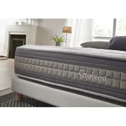 Eccox Matelas 120x180 cm Mémoire de forme Gel Pocket Spring Graphene Design & Comfort epaisseur 29 cm + / -2 Fermeté moyenne-élevée* Matelas