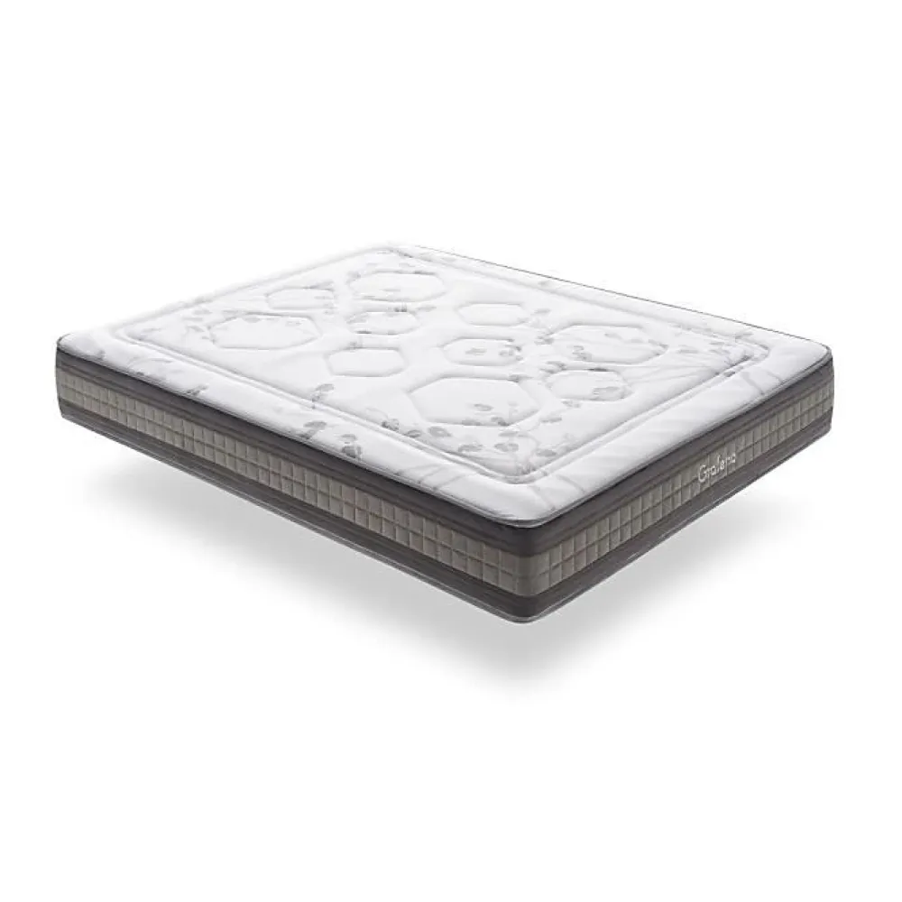 Eccox Matelas 120x180 cm Mémoire de forme Gel Pocket Spring Graphene Design & Comfort epaisseur 29 cm + / -2 Fermeté moyenne-élevée* Matelas