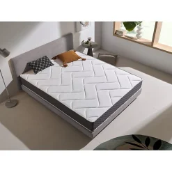 Eccox Matelas 80x190 cm Mémoire de forme epaisseur 22 cm +/-2 GRAFENO THERAPY.* Matelas