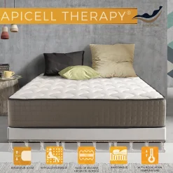 Matelas 140x190 cm Natur Plus, mousse multizone, 30 cm, tissu stretch, 7 zones de confort, morphologique et excellente aération>Simpur Low Cost Sale