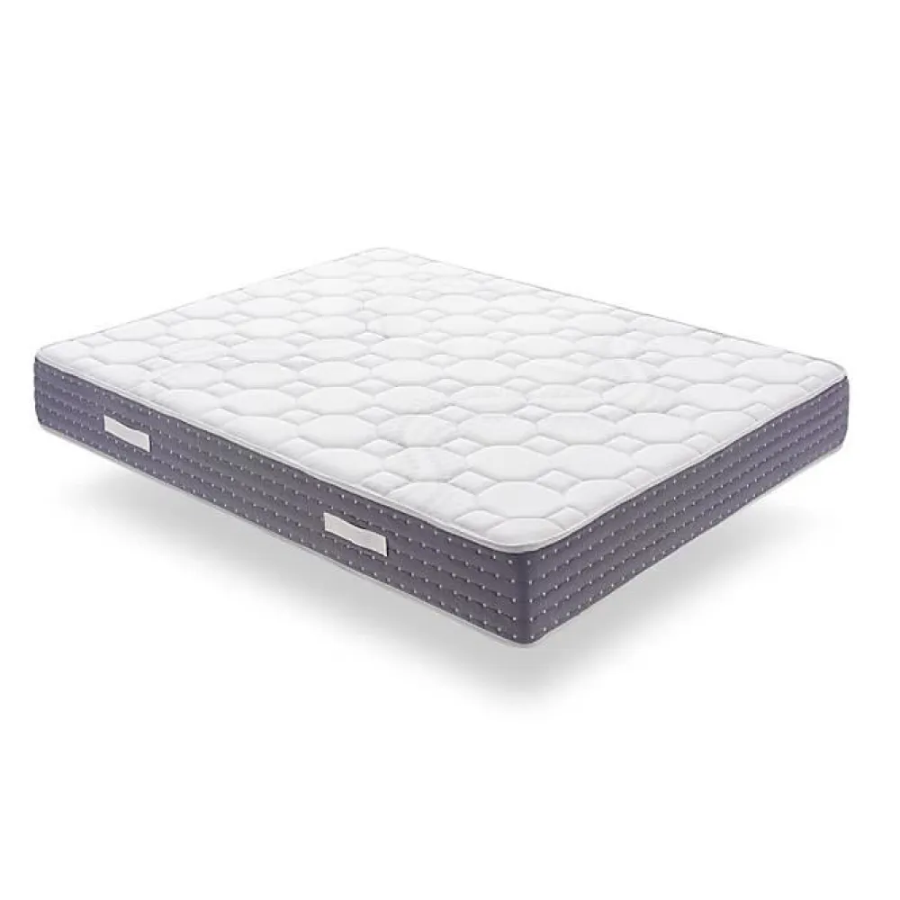 Eccox Matelas 140x190 cm Ressorts Ensachés Memory Nature avec 5cm Gel Mémoire de forme + Graphène + Supersoft epaisseur 30 cm +/-2* Matelas