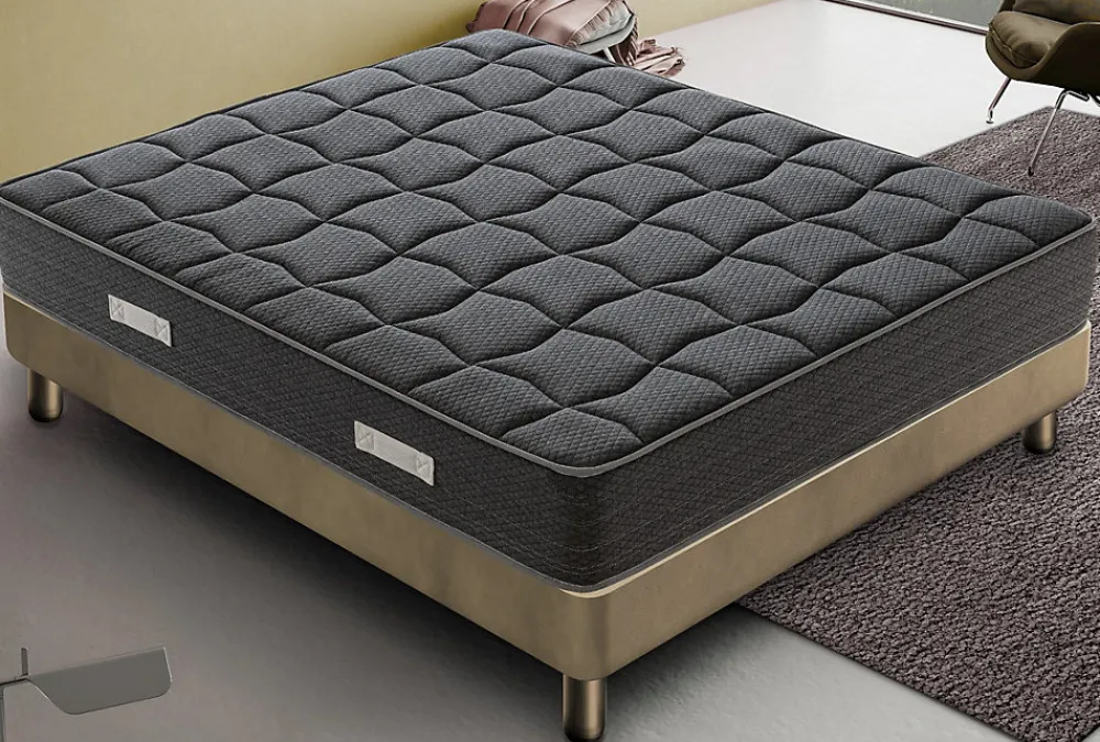 Matelas 160x190 en mousse à mémoire de forme - Epaisseur 20 cm - Orthopédique - Fabriqué en Italie - BlackMoon>Materassiedoghe Clearance