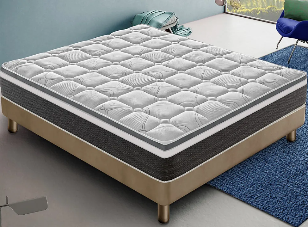 Matelas 120x190 en mousse à mémoire de forme - Epaisseur 30 cm - Orthopédique - Rigidité H4 - Fabriqué en Italie - Mod Anna>Materassiedoghe Hot