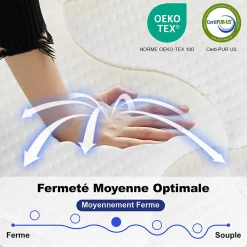 Matelas 90x190 Epaisseur 22CM Haute Densité><noscript><img width=