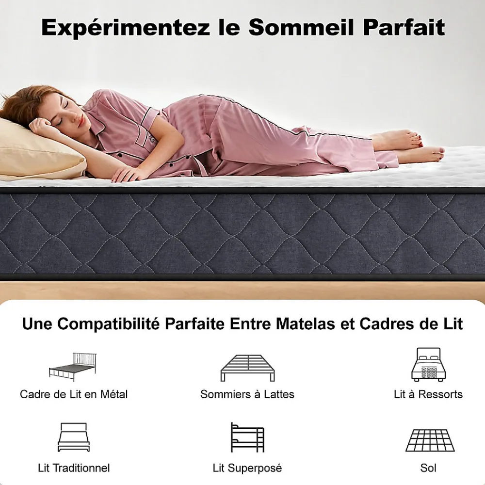 Matelas 90x190 Epaisseur 22CM Haute Densité>Teeno Sale