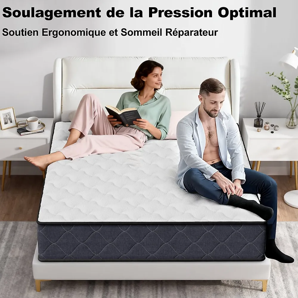Teeno Matelas 140x190 Epaisseur 22CM Haute Densité* Matelas