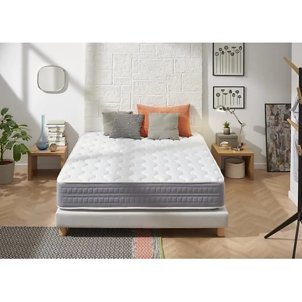 Eccox Matelas 135x190 Imperial Gel Memory Foam Hauteur 27 cm +/-2 Fermeté moyenne-élevée.* Matelas