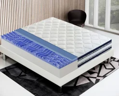 Matelas 140x200 Memory Gel - Epaisseur 25 cm - Mousse Mémoire 7 cm - 9 zones de confort - 100% Made in Italy>Materassiedoghe Best