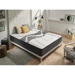 Matelas 105x190 Mémoire de formeelastique Memory Graphene Hauteur 30 cm +/-2 Fermeté moyenne-haute.>Eccox Outlet