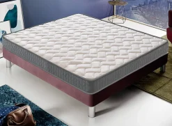 Materassiedoghe Matelas 90x190 Mousse - Epaisseur 16 cm - Elastique et indéformable - Rigidité H3 - Fabriqué en Italie - Mod Louvre* Matelas