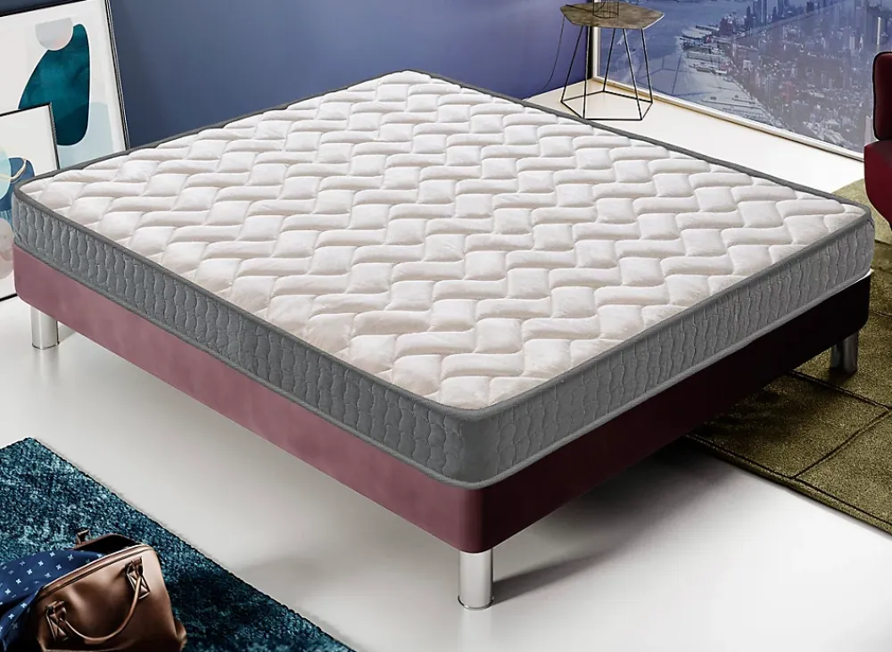 Materassiedoghe Matelas 70x190 Mousse - Epaisseur 16 cm - Elastique et indéformable - Rigidité H3 - Fabriqué en Italie - Mod Louvre* Matelas