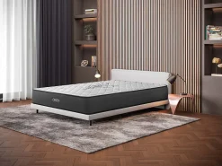 Cosmos Matelas 140x190 Orion - Mousse Mémoire de Forme - Blue Latex - Épais 30 cm - 7 zones - Réversible face été/hiver - Confort Ferme* Matelas