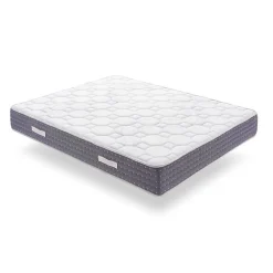 Eccox Matelas 90x180 Ressorts Ensachés Memory Nature avec 5cm Gel Mémoire de forme + Graphène + Supersoft Hauteur 30 cm +/-2 n* Matelas