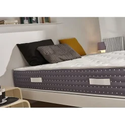 Matelas 80x180 Ressorts Ensachés Memory Nature avec 5cm Gel Mémoire de forme + Graphène + Supersoft Hauteur 30 cm +/-2 n><noscript><img width=