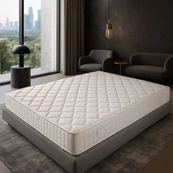 King Of Dreams Matelas 100x200 Tissu Ignifugé Hauteur 15 cm au Confort Ferme - Mousse Extrèmement Durable - Anti feu 100 200* Matelas