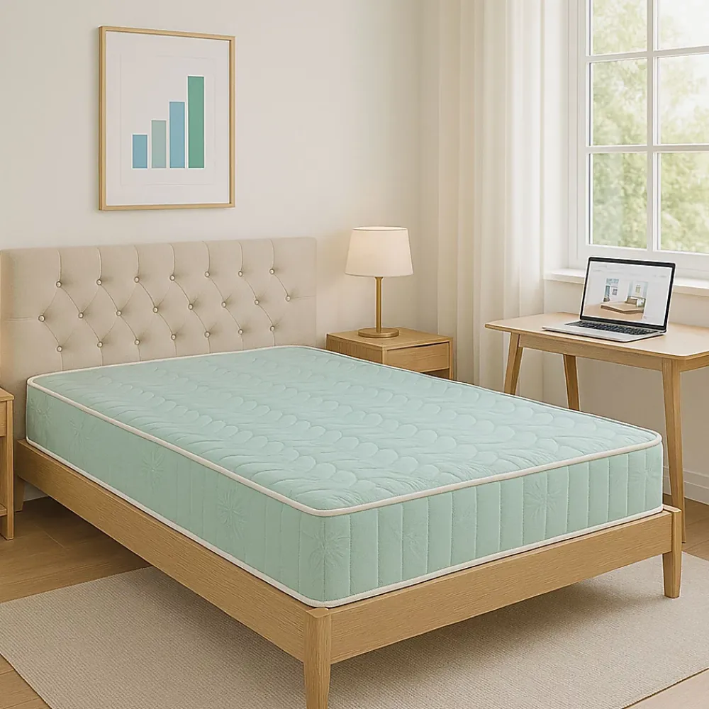 King Of Dreams Matelas 200x200 x 18 cm - une Face Soutien Souple et une Face Soutien Ferme - reference Tabatha - Tissu a Indéformable - Très Resp* Matelas