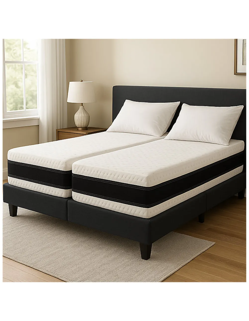 Matelas 2x80x200 Spécial Lit Électrique Fabrication Européenne>By Sommiflex.