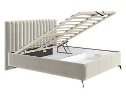 Mendoza - lit coffre - 180x200 - sommier inclus - en velours ->Best Mobilier Sale