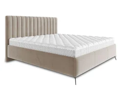 Mendoza - lit coffre - 180x200 - sommier inclus - en velours -><noscript><img width=
