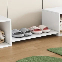 Meuble à chaussures 189x40x34,5 cm, multifonction, utilisable avec lit superposé, blanc>Fortuna lai Hot