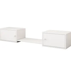 Meuble à chaussures 189x40x34,5 cm, multifonction, utilisable avec lit superposé, blanc><noscript><img width=