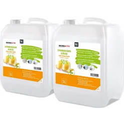 Höfer Chemie Microactiv Acide Citrique Liquide 50% Détartrant Polyvalent 2 x 5 L, Et Économique* Nettoyant Pour Cuisine