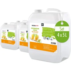 Microactiv Acide Citrique Liquide 50% Détartrant Polyvalent 4 x 5 L, Et Économique>Höfer Chemie Discount
