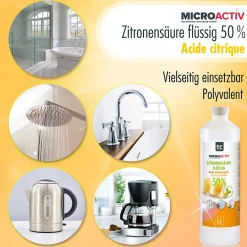 Microactiv Acide Citrique Liquide 50% Détartrant Polyvalent 96 x 5 L, Et Économique><noscript><img width=