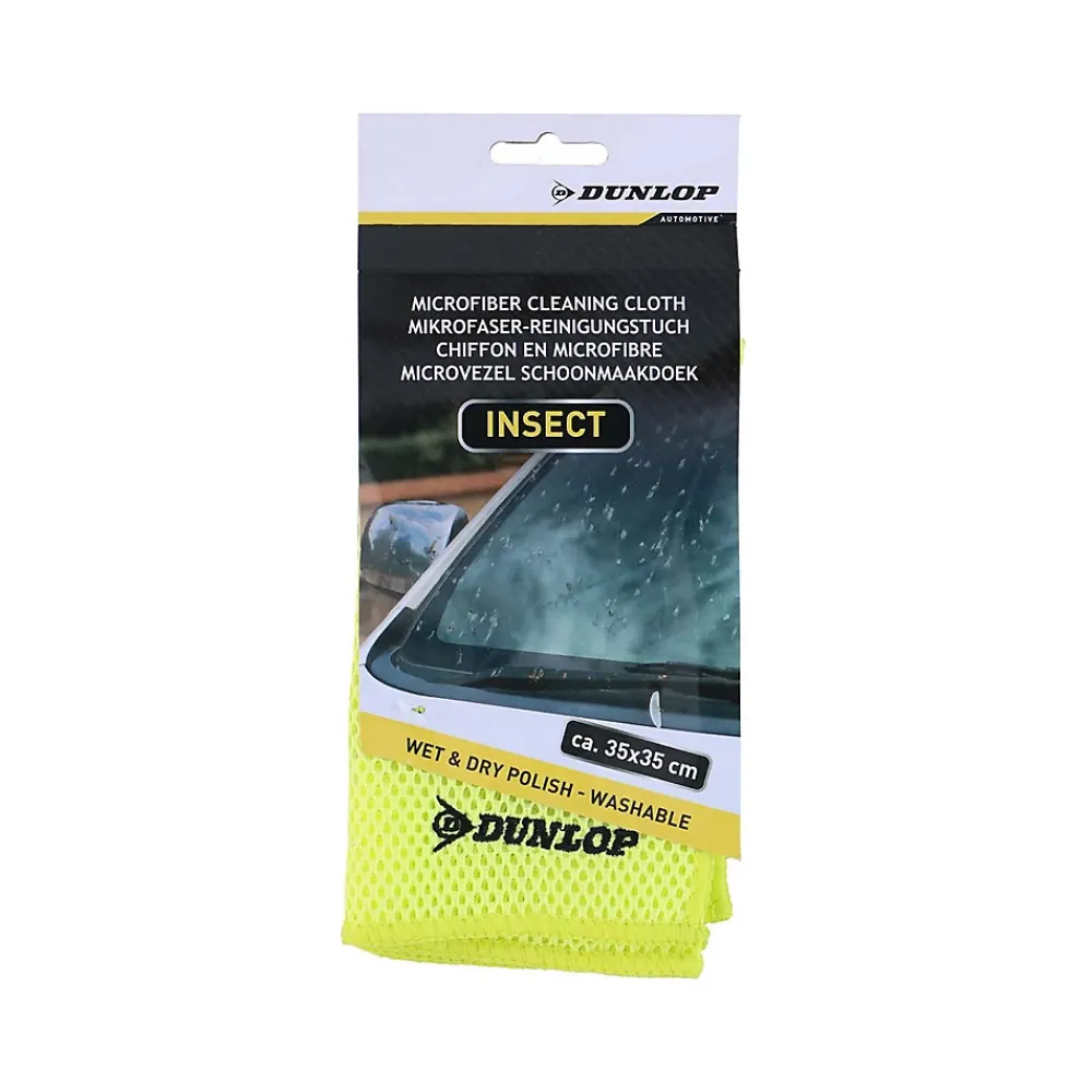 Dunlop Microfibre Anti-Insectes 35x35cm 290gsm - Lavable & Réutilisable, Nettoyage Efficace Pare-Brise & Carrosserie* Chiffon