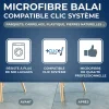 Starwax Microfibre balai mains sèches Clic système* Serpillère