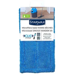 Starwax Microfibre balai mains sèches Clic système* Serpillère
