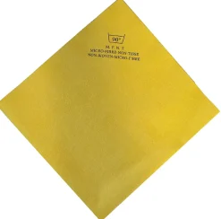 Microfibre jaune 40x38cm 130gr- Lot 50X5 unités - De Witte* Eponge
