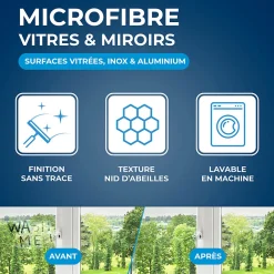 Microfibre pour vitres et miroir><noscript><img width=