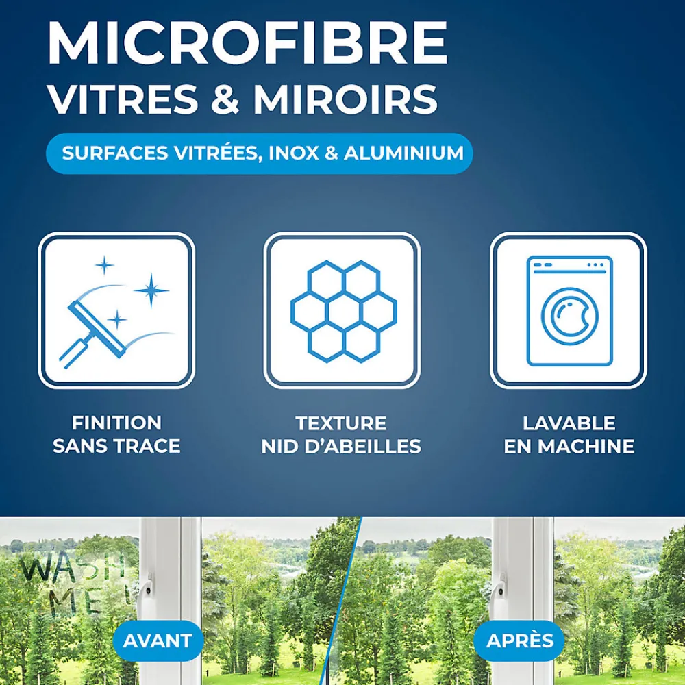 Microfibre pour vitres et miroir>Starwax