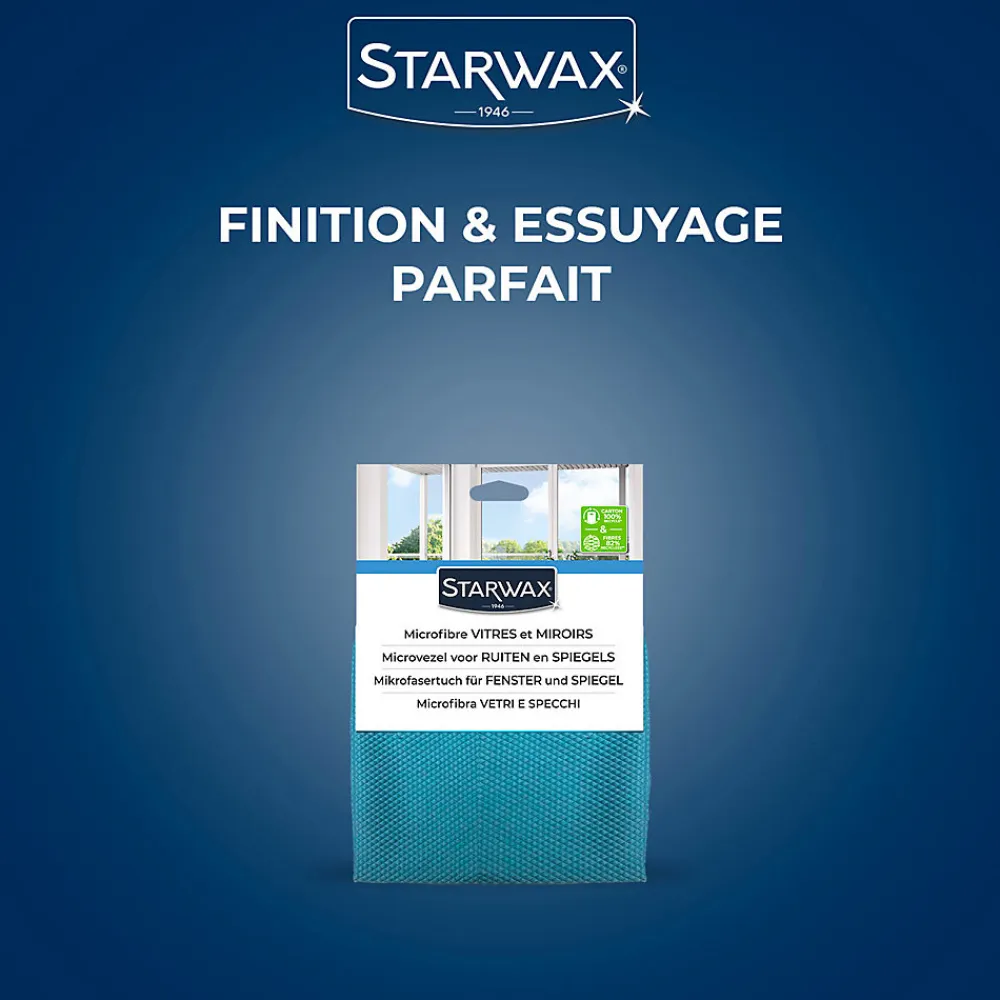 Microfibre pour vitres et miroir>Starwax