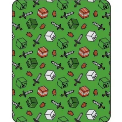 - Couverture motif/style Symboles Multicoloured (150 cm x 110 cm)>MINECRAFT Best