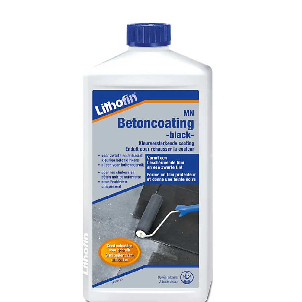 MN Betoncoating black - Enduit prêt à l'emploi à base d'eau pour pierre en béton - - 1 L>Lithofin Online