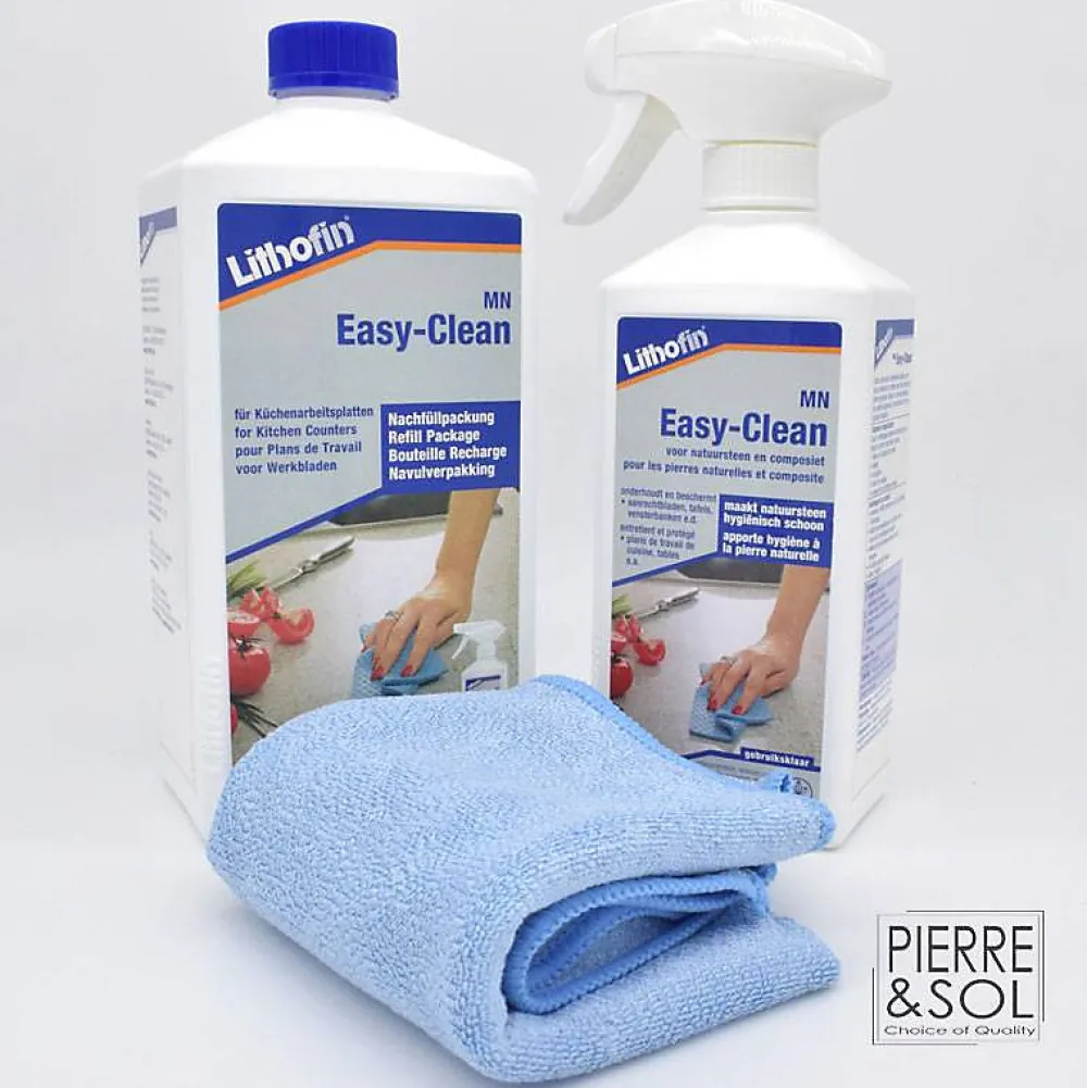 MN Easy-Clean Kitchen Care Set - Set pour l'entretien quotidien des plans de travail de cuisine ->Lithofin Discount