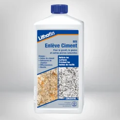 Lithofin MN Enlève Ciment - Enlève ciment pour pierres naturelles - - 1 L* Nettoyant Et Entretien Pour Sol