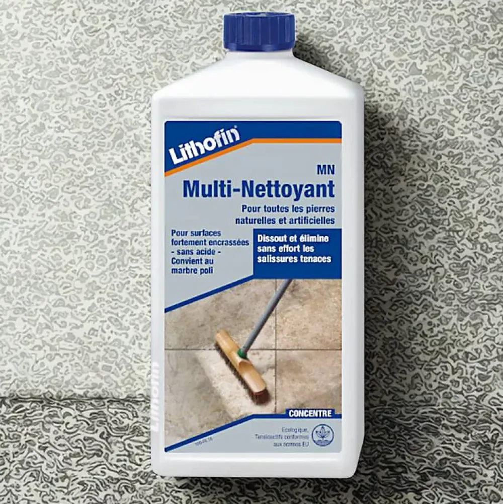 Lithofin MN Multi-Nettoyant - Nettoyant pierre naturelle - - 1 L* Nettoyant Et Entretien Pour Sol